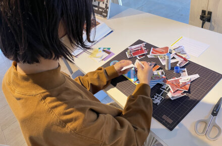 針工場
「針貼工場はりはるこうば－コラージュを体験してみよう―」