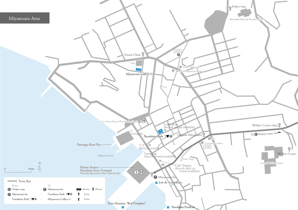 直島島內交通路線